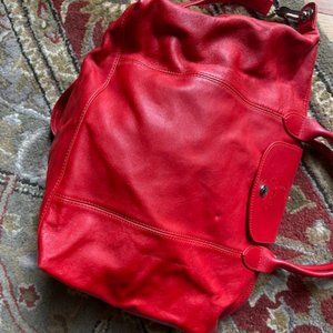 Longchamp Red Leather bag